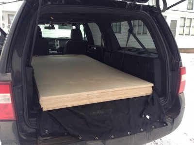 will a 4x8 sheet of plywood fit in an expedition? 2