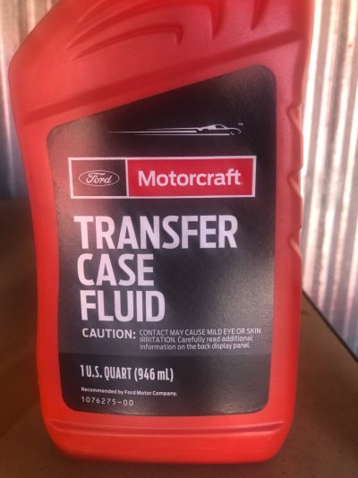 Correct transfer case fluid?